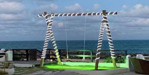 Outdoor wedding area