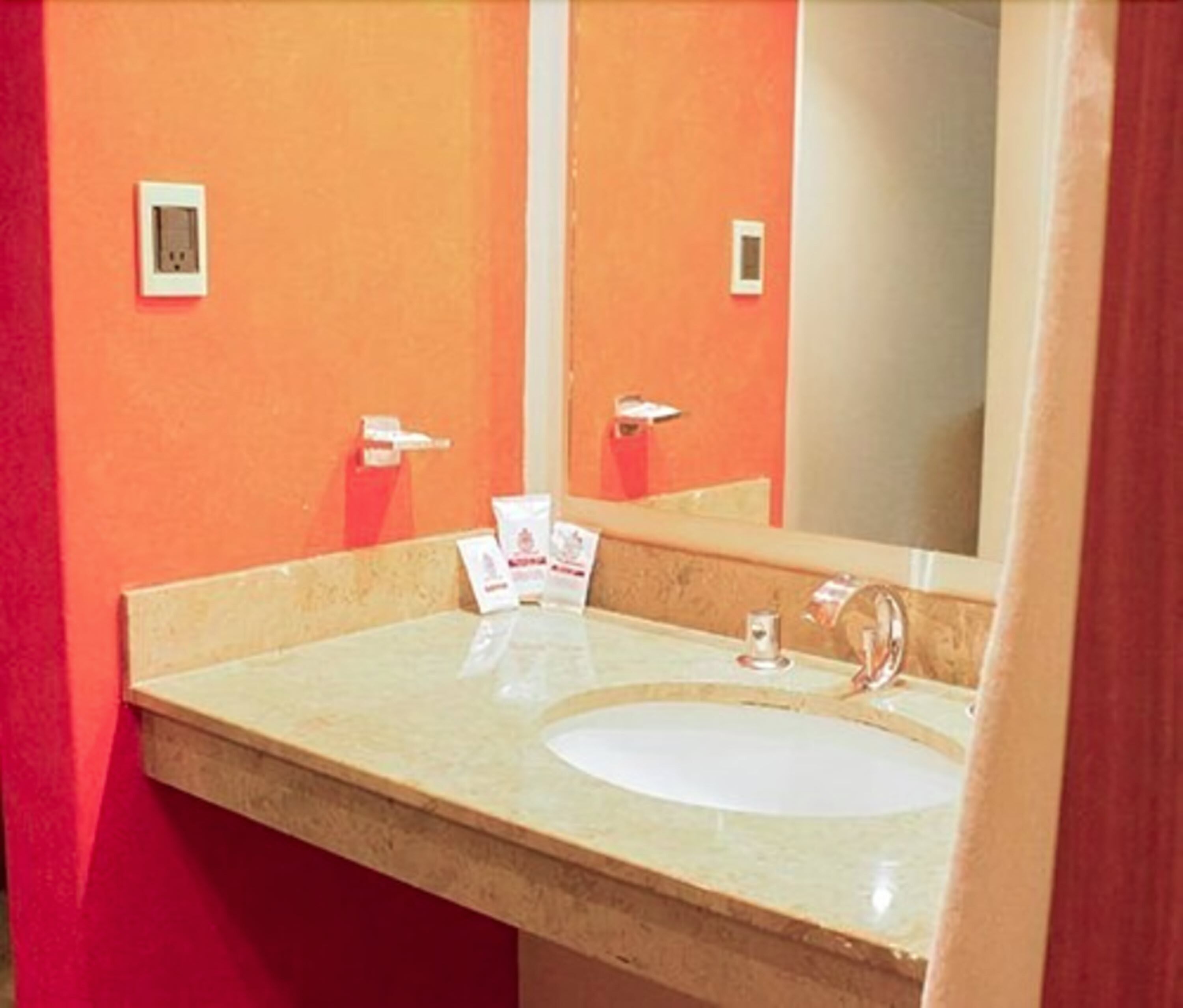 standard room, 1 king bed | bathroom sink