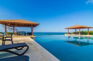 Outdoor pool, an infinity pool