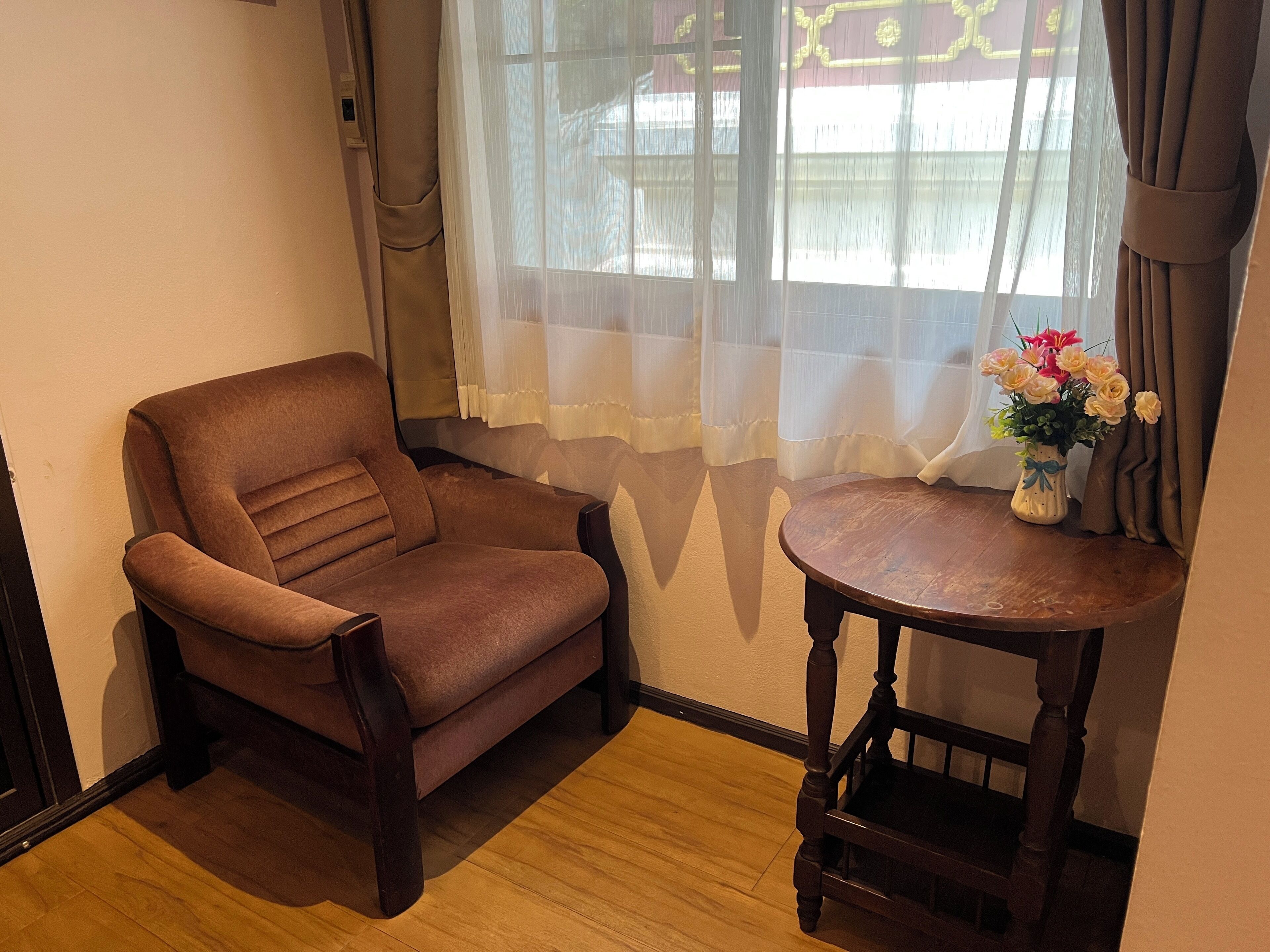 large double room | living area | 28-inch tv with cable channels