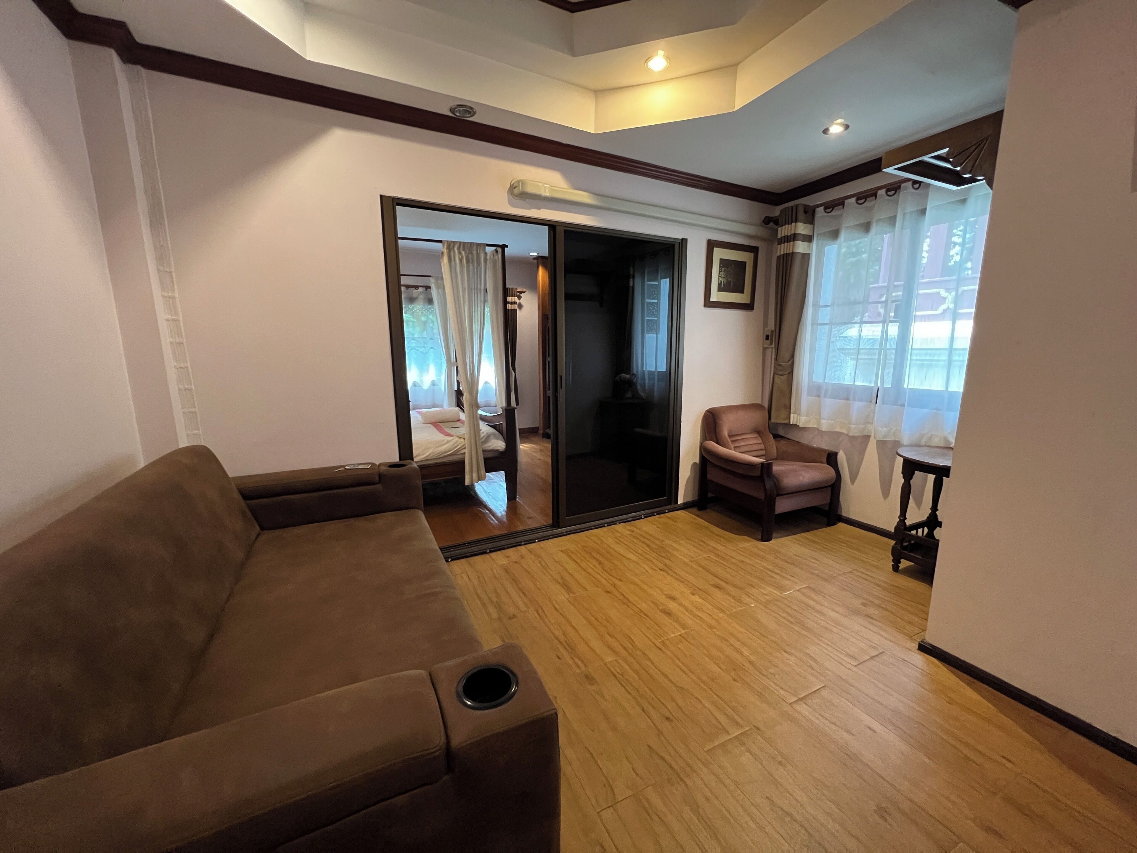 large double room | living area | 28-inch tv with cable channels