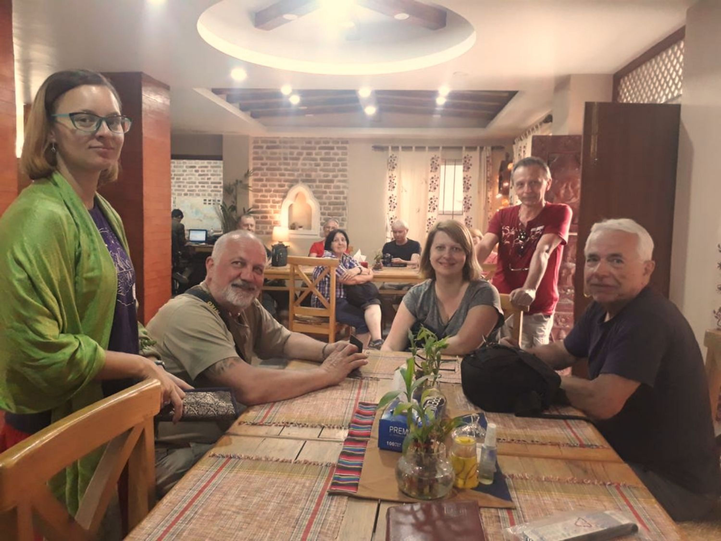 outdoor banquet area