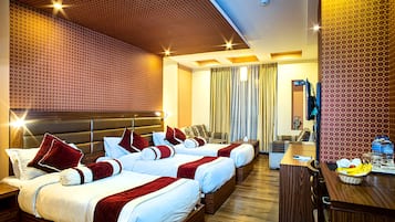 Ropa de cama de alta calidad y minibar