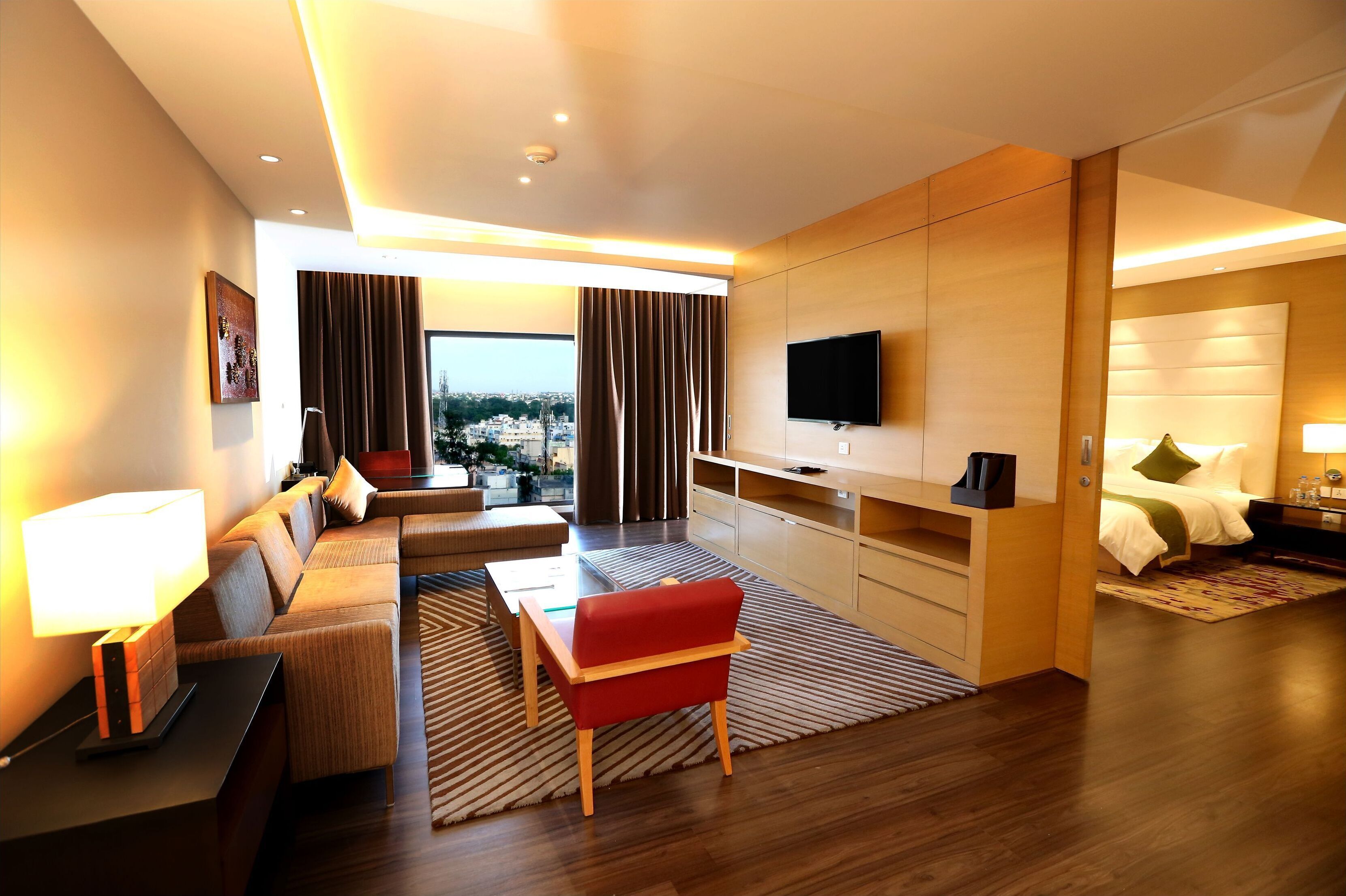 Minibar, in-room safe, desk, laptop workspace