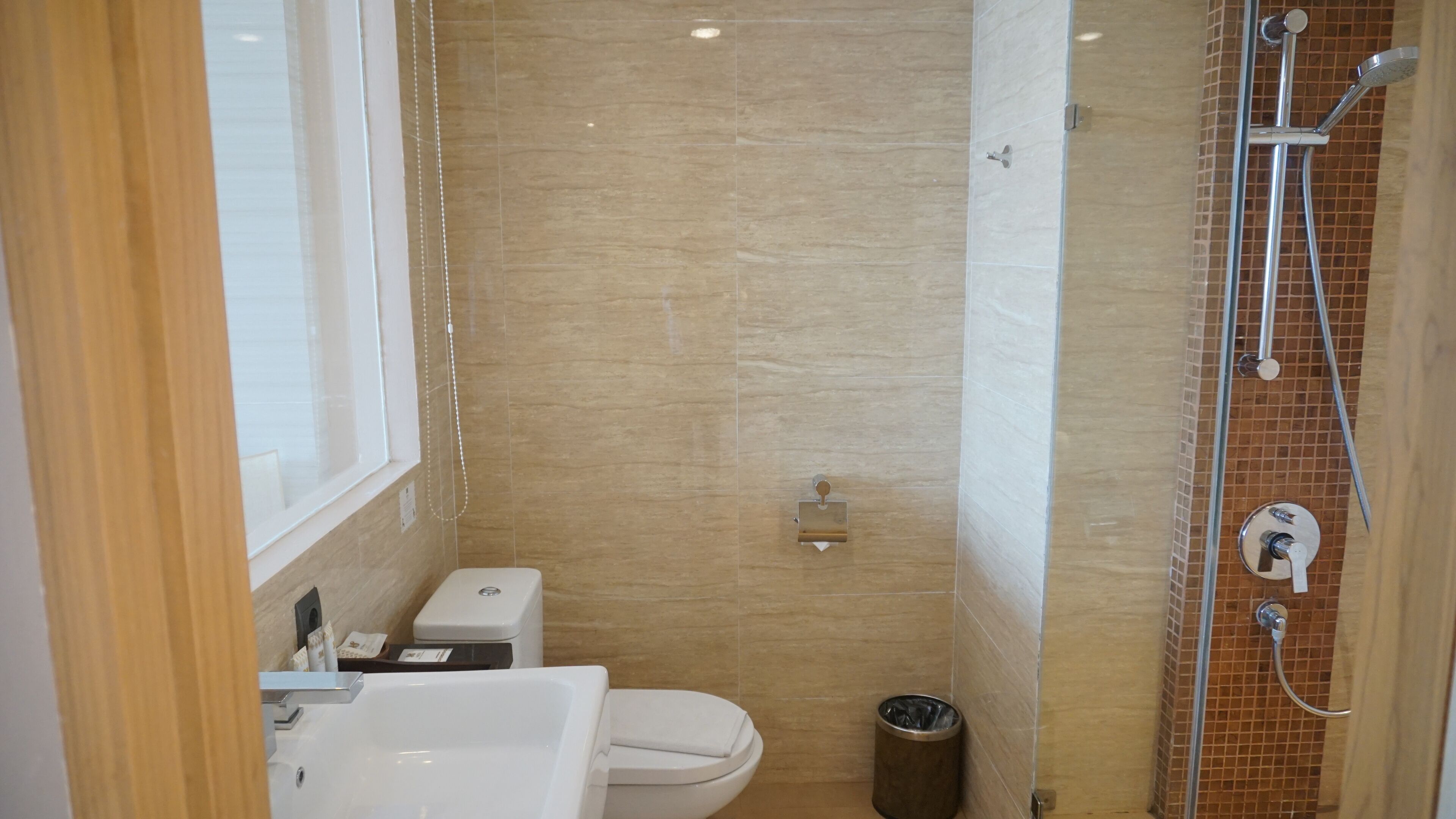 deluxe twin room | bathroom shower