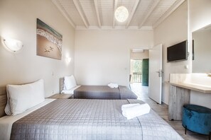 Apartment, 2 Bedrooms | 1 bedroom, soundproofing, free cribs/infant beds, free WiFi - Potamos Apartments (Corfu)
