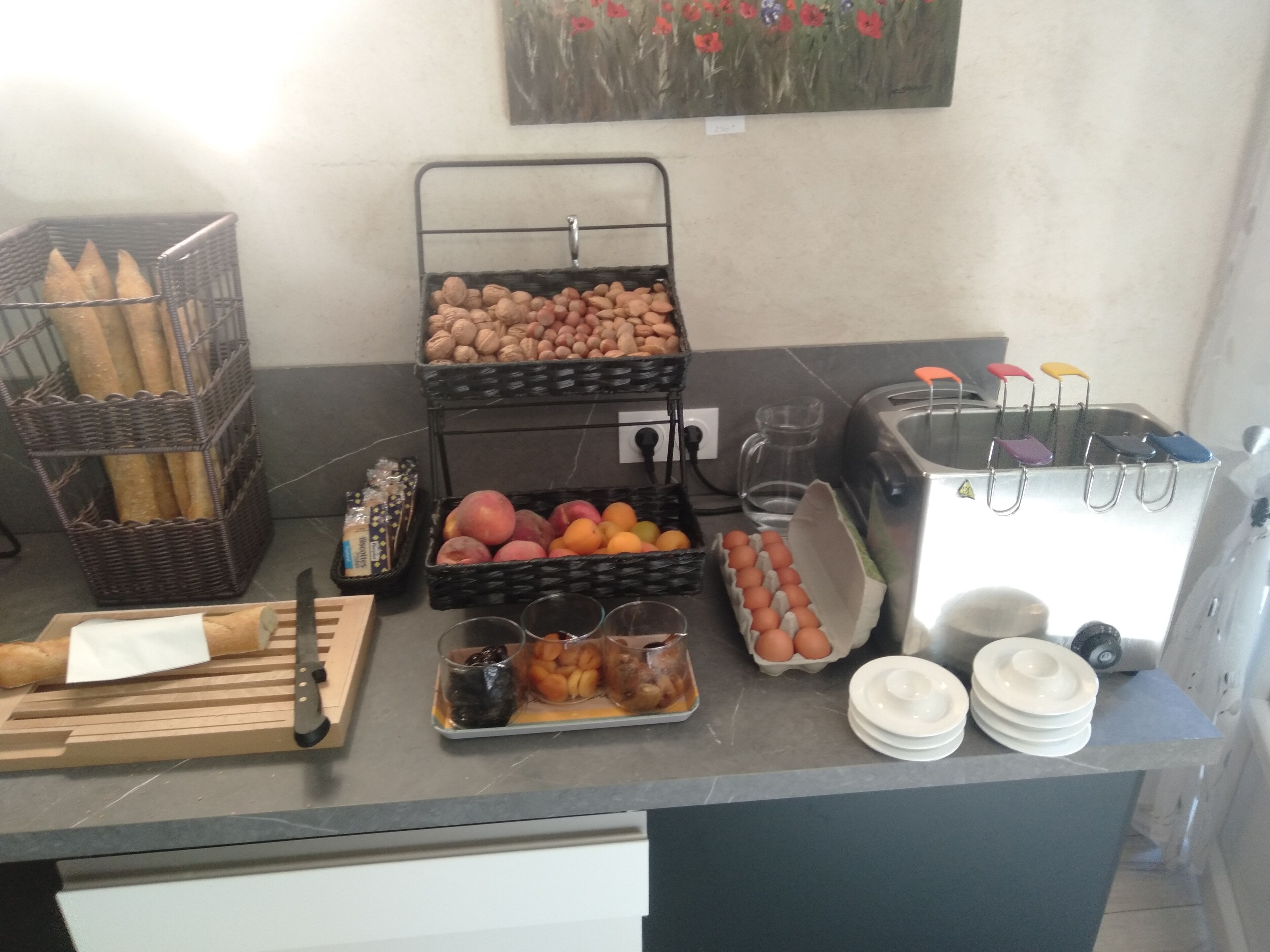daily buffet breakfast (eur 12 per person)