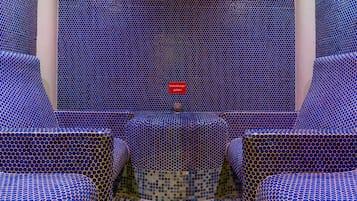 Sauna, steam room, hot springs/mineral springs, body treatments, facials