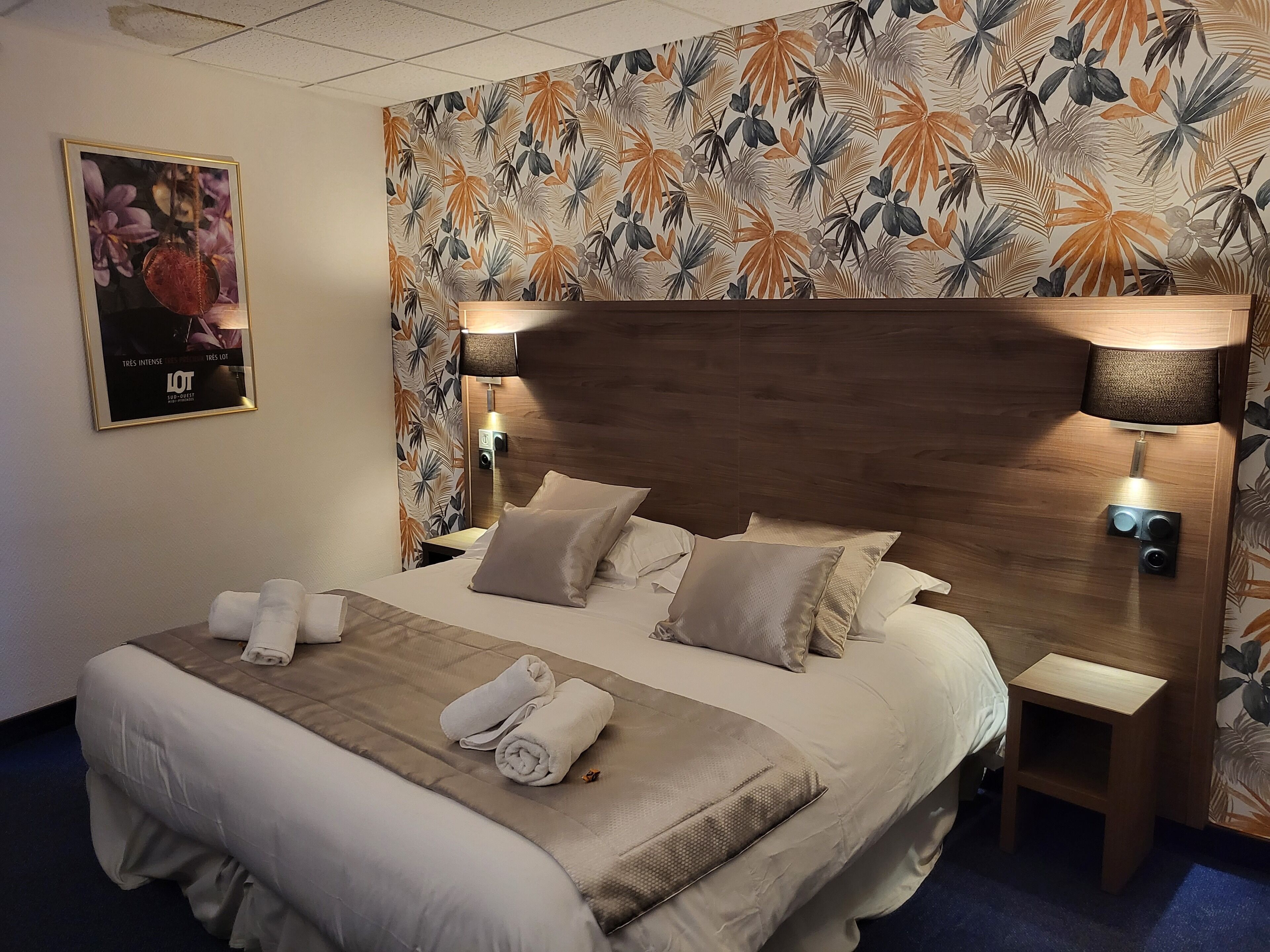 premium bedding, individually decorated, desk, laptop workspace