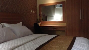 Minibar, in-room safe, desk, blackout curtains