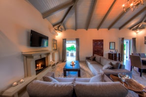 Villa, 4 Bedrooms | Living room | 42-inch flat-screen TV with satellite channels, TV
