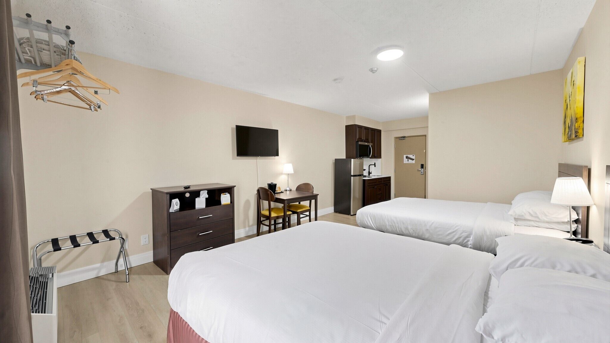 Standard Room, 2 Queen Beds, Ground Floor | Premium bedding, desk, blackout drapes, free WiFi