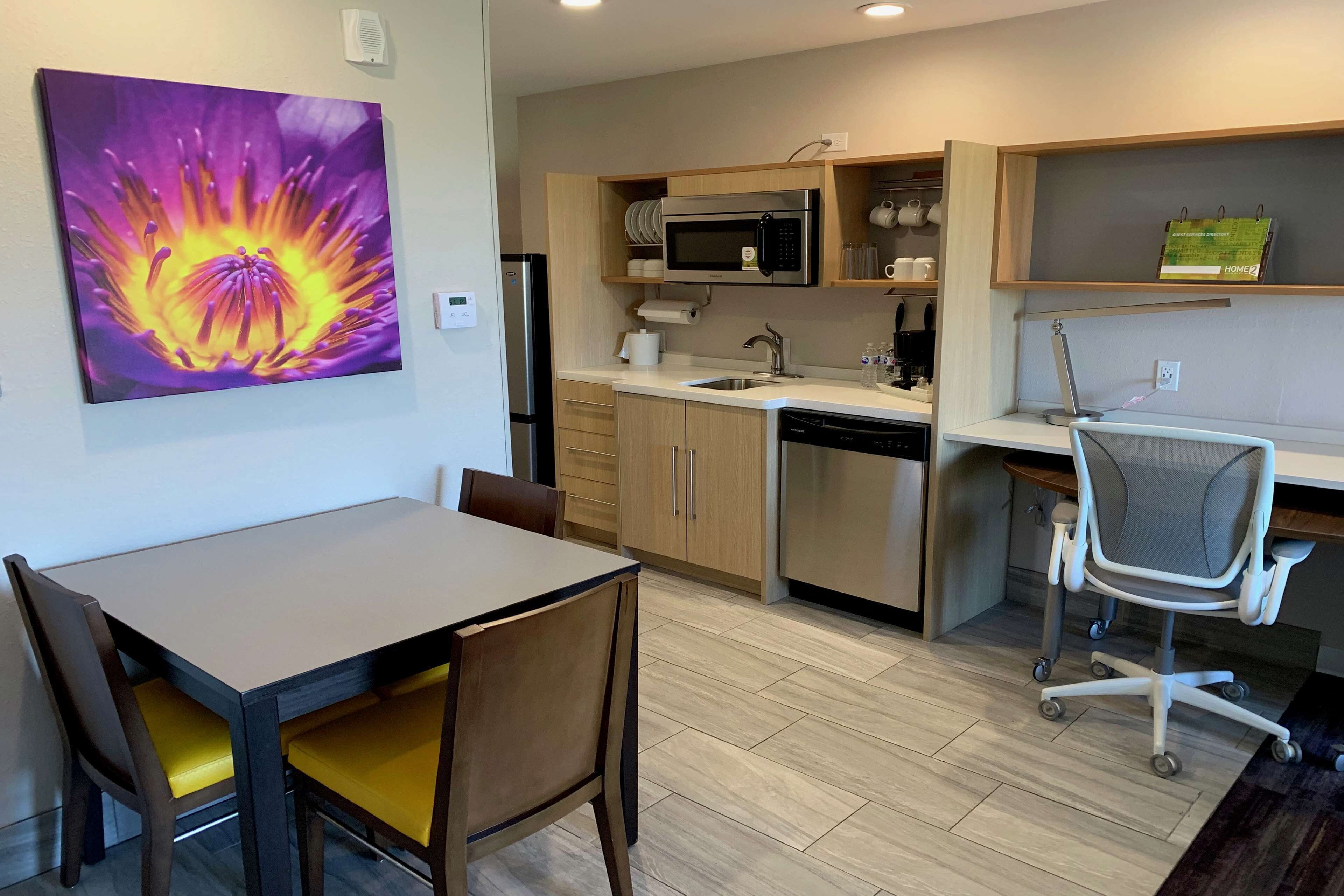 premium bedding, desk, blackout curtains, iron/ironing board