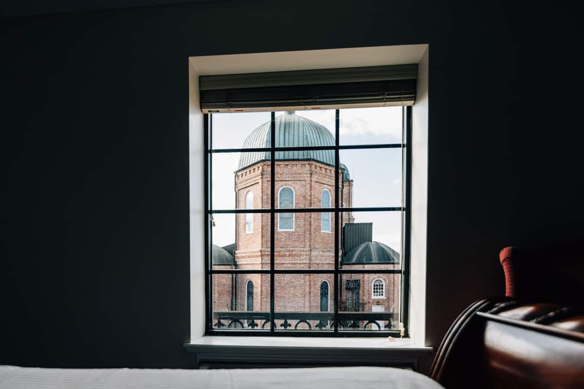 deluxe room, 2 queen beds, non smoking | premium bedding, in-room safe, desk, iron/ironing board