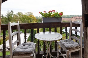 Habitación doble, baño privado (XIX ème) | Vistas del balcón