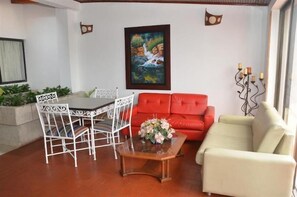 Blick von der Unterkunft