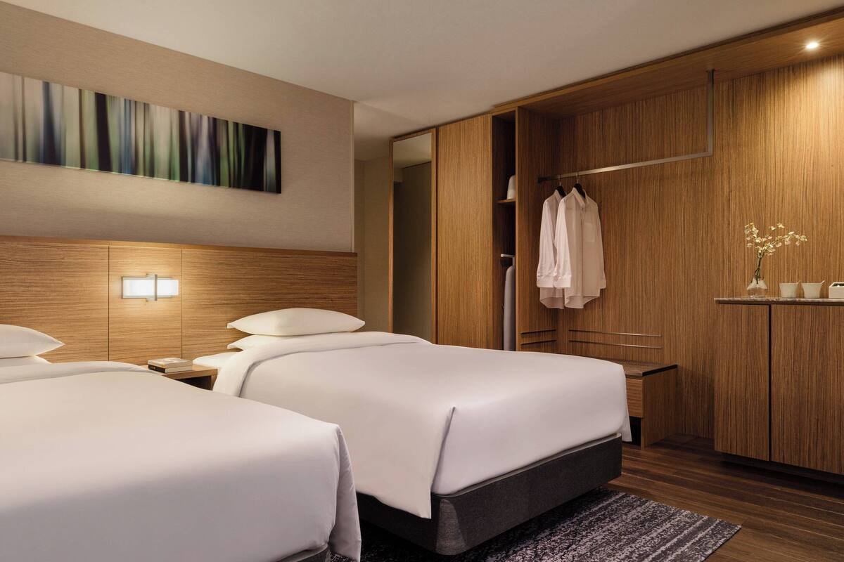 Twin Room, 2 Single Beds (with Open Air Bath)