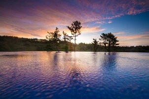 Outdoor pool, open 9:00 AM to 10:00 PM, sun loungers