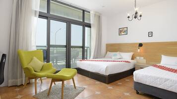 Family Suite, 2 Double Beds, Accessible | Premium bedding, pillowtop beds, individually furnished, blackout drapes