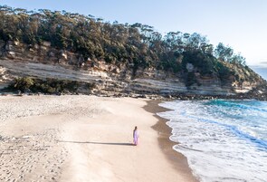 Perto da praia, areia branca