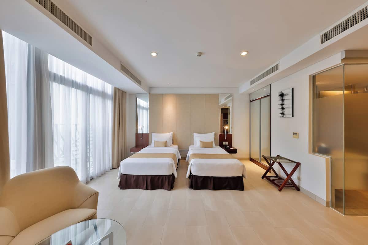 Executive studio (Hollywood Twin/Twin) | Uitzicht vanaf balkon