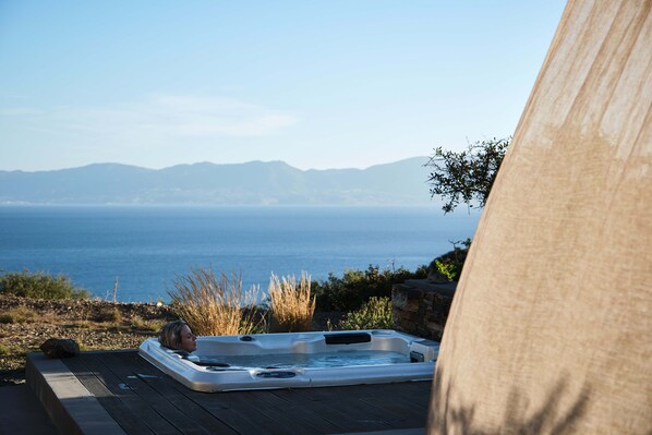 Sunrise Retreat with outdoor Hot Tub & Sea Views | View from room