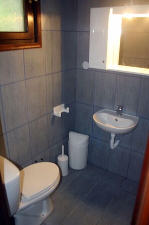 Douche, serviettes fournies