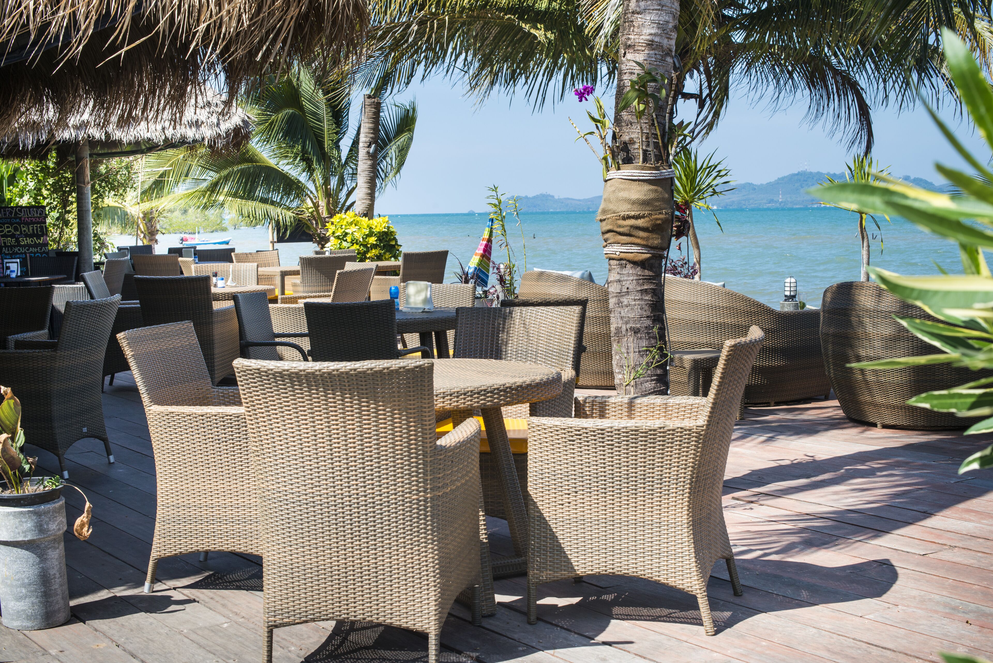 Frokost, lunsj og middag serveres, internasjonale retter 