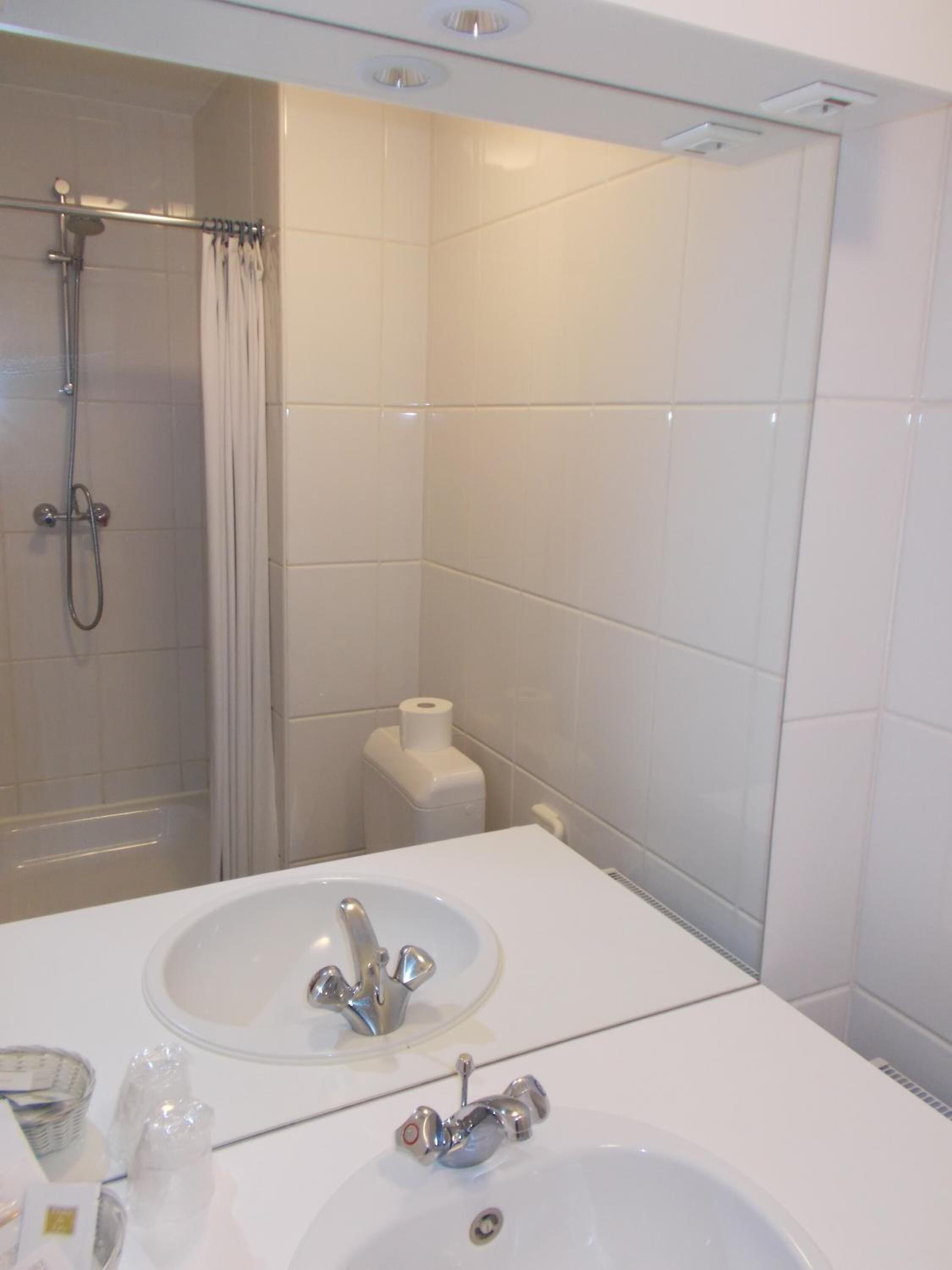 free toiletries, hair dryer, towels