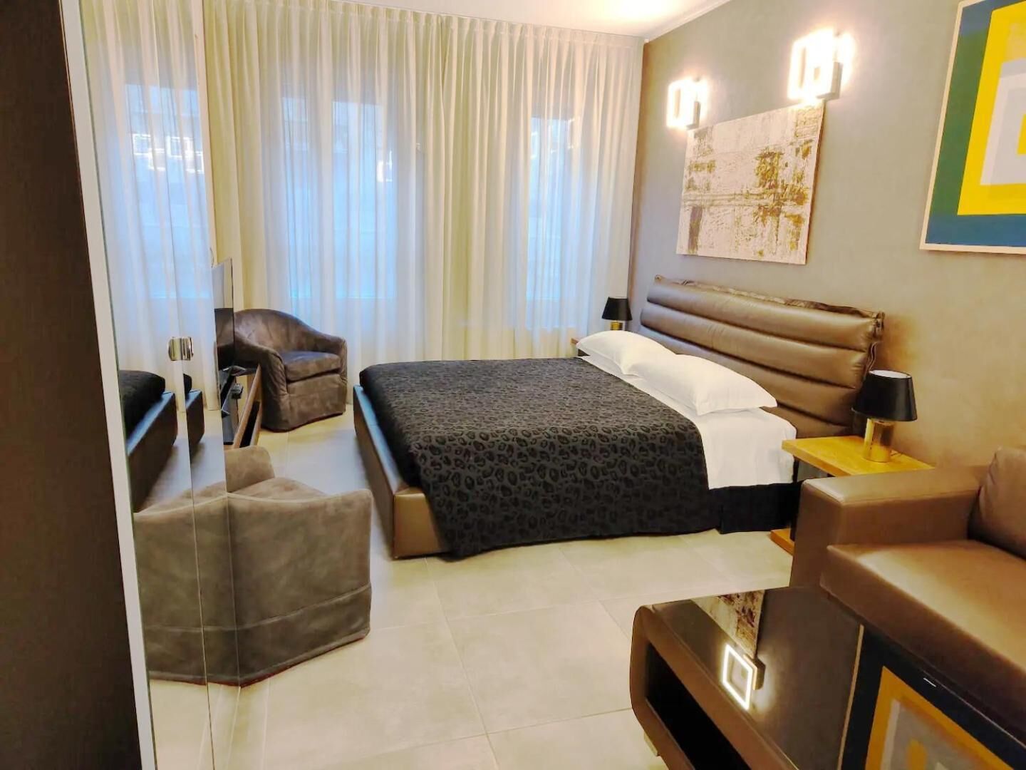 1 chambre, draps italiens Frette, literie de qualité supérieure