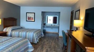 Peralatan tempat tidur premium, meja, ruang kerja komputer riba