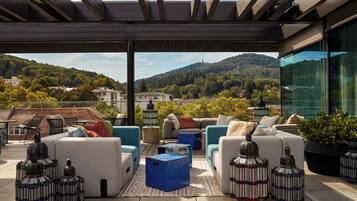 Blick von der Unterkunft