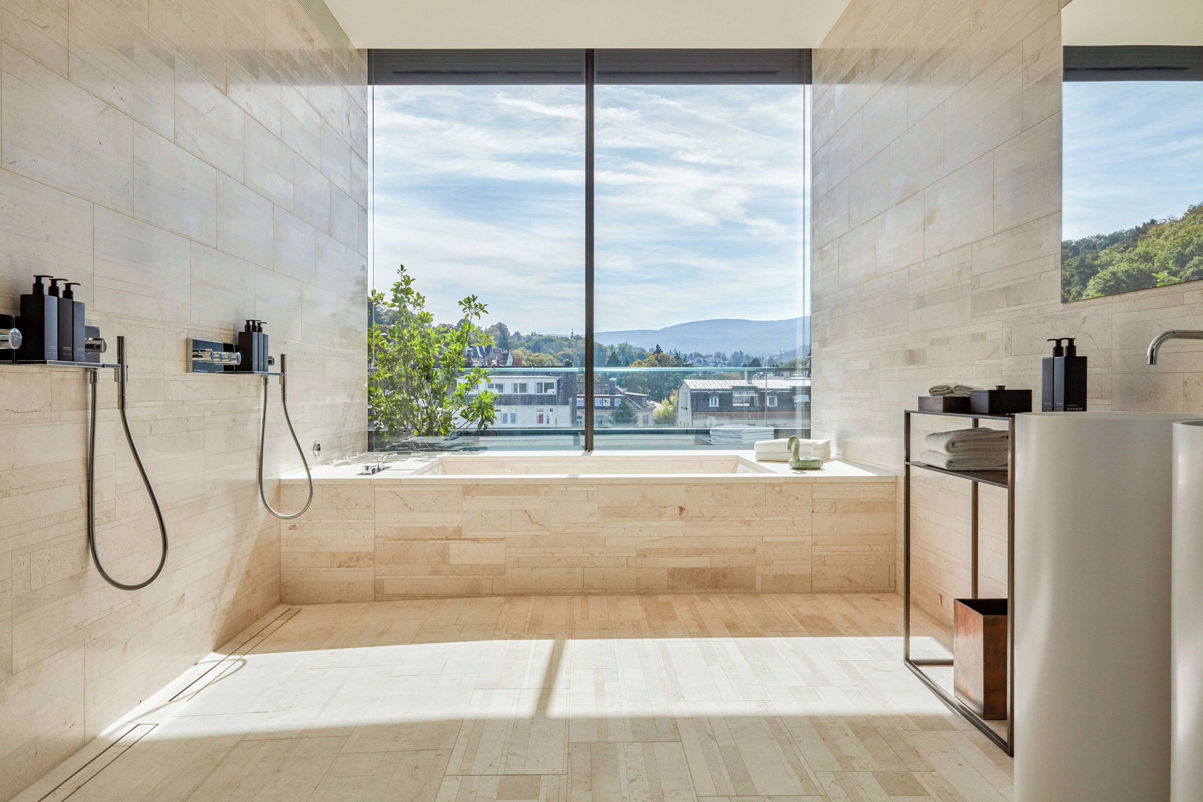 suite, 1 bedroom, non smoking, balcony | bathroom | designer toiletries, hair dryer, bathrobes, slippers