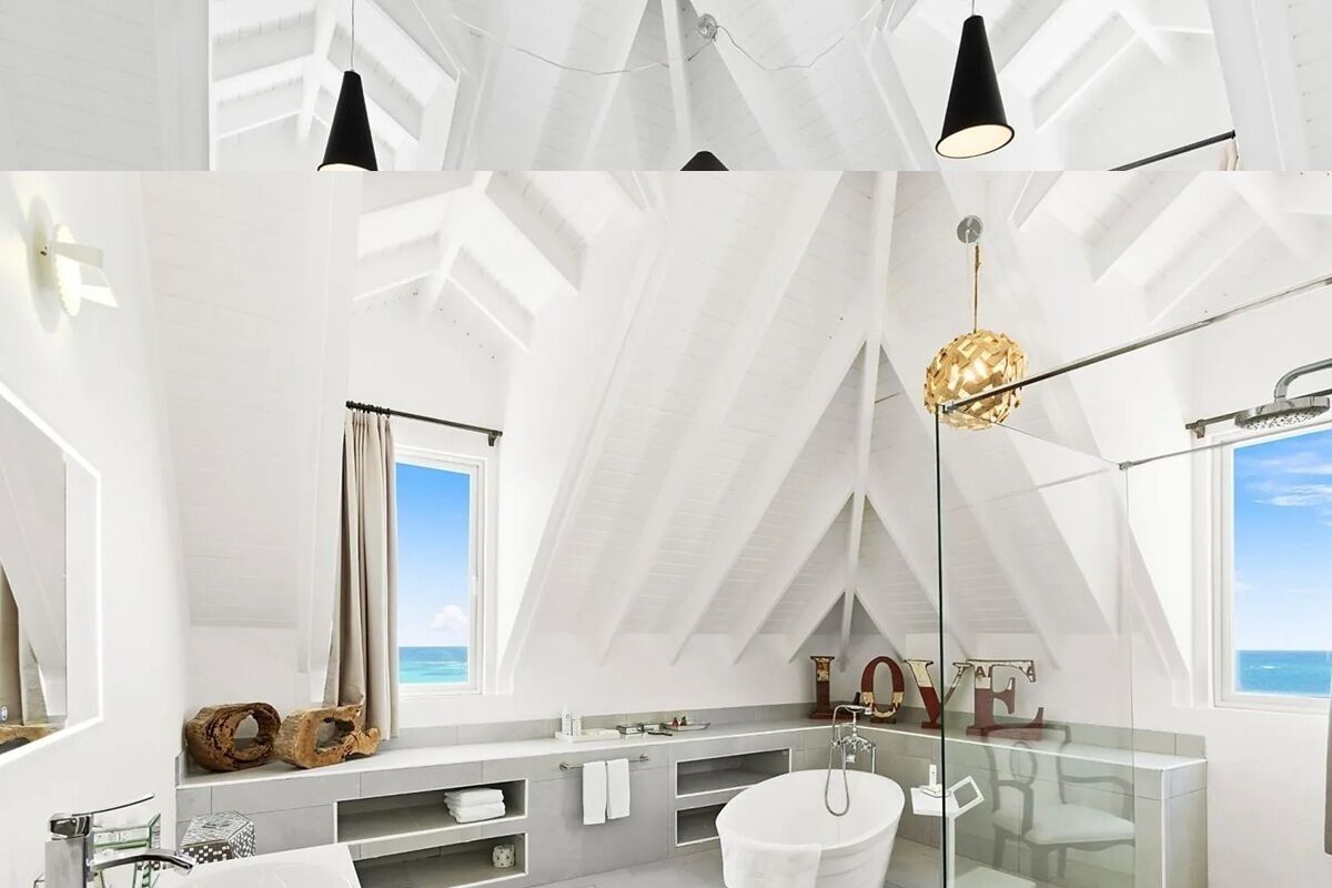 presidential penthouse, 3 bedrooms, balcony, ocean view | bathroom | separate bathtub and shower, deep-soaking bathtub, rainfall showerhead