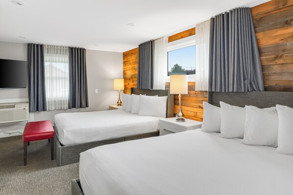 2 개의 침실, 고급 침구, 오리/거위�털 이불, 필로우탑 침대