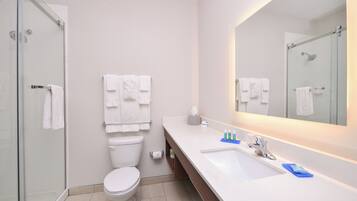 Free toiletries, hair dryer, towels