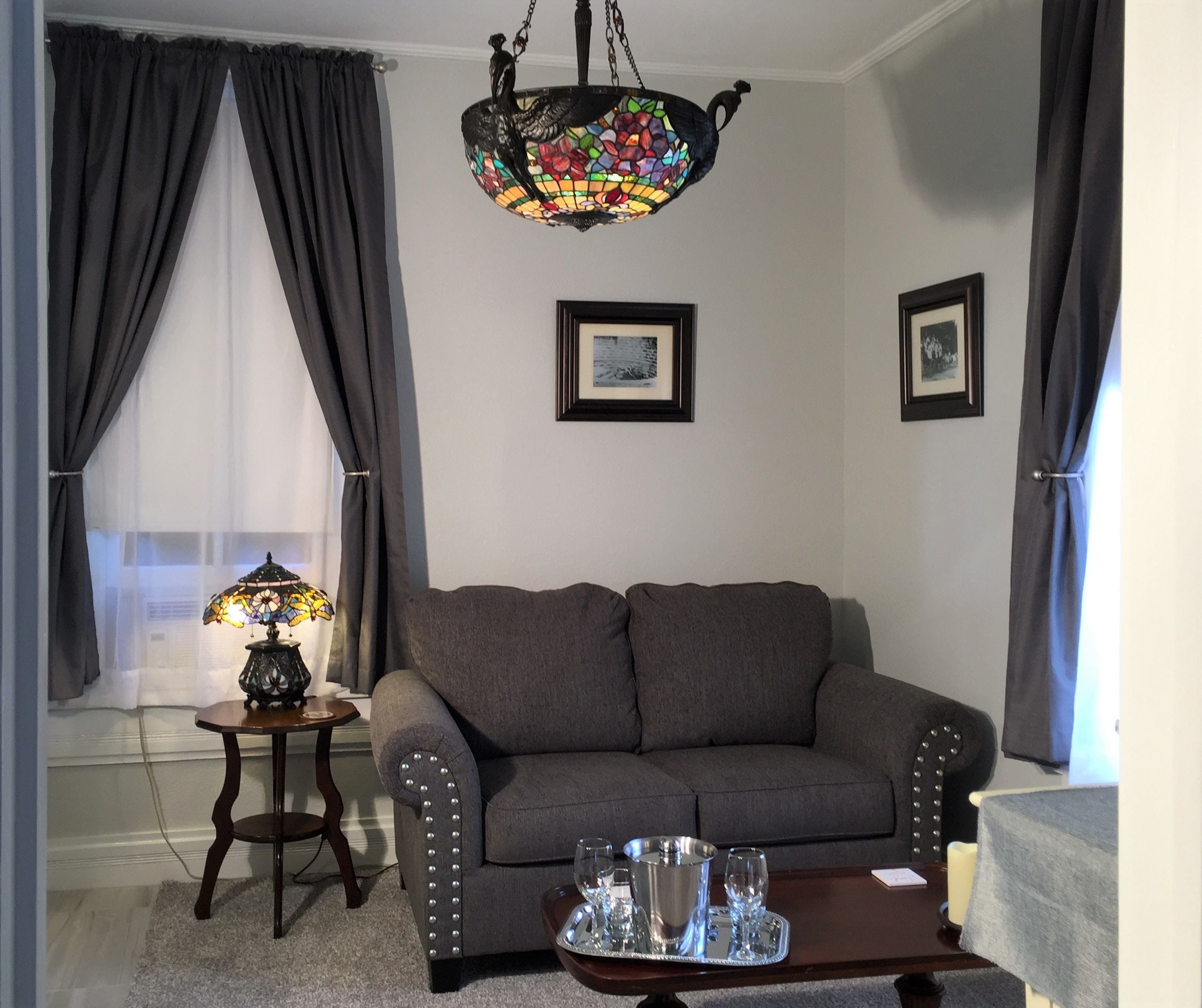 Individually decorated, individually furnished, iron/ironing board