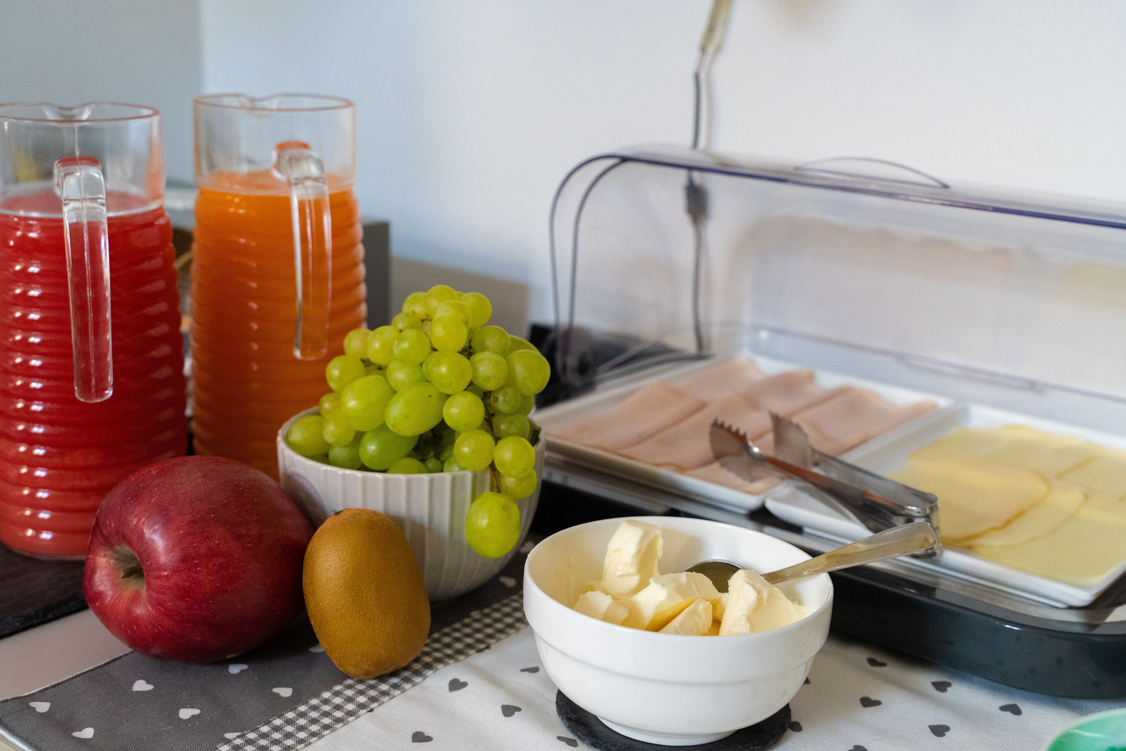 daily buffet breakfast (eur 8 per person)