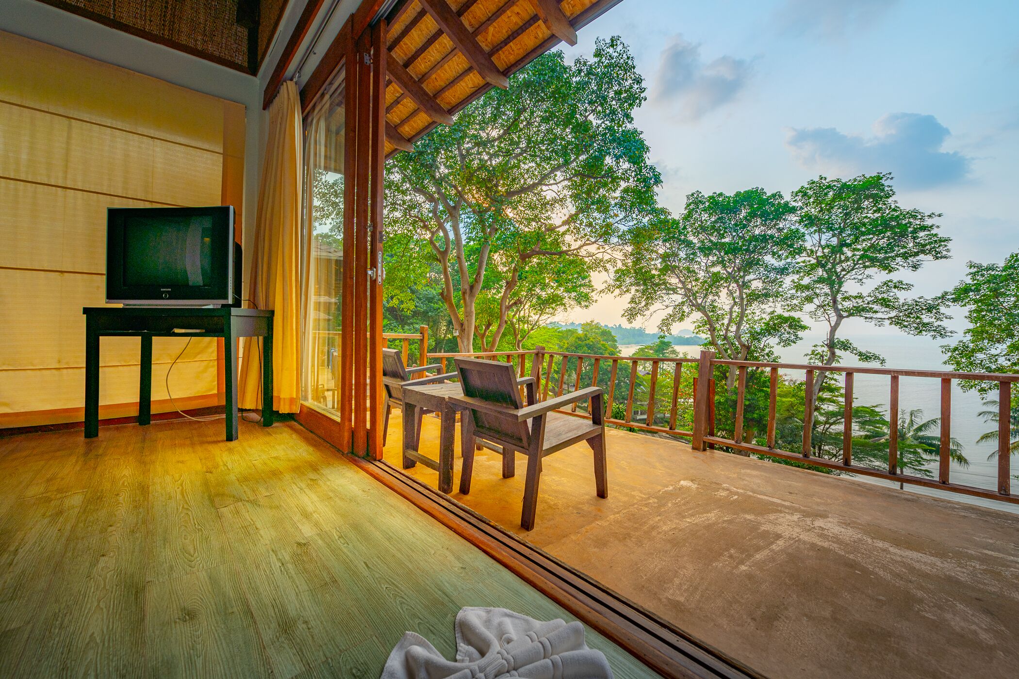 baan sod sai thani (sea view hillside villa)  | view from room