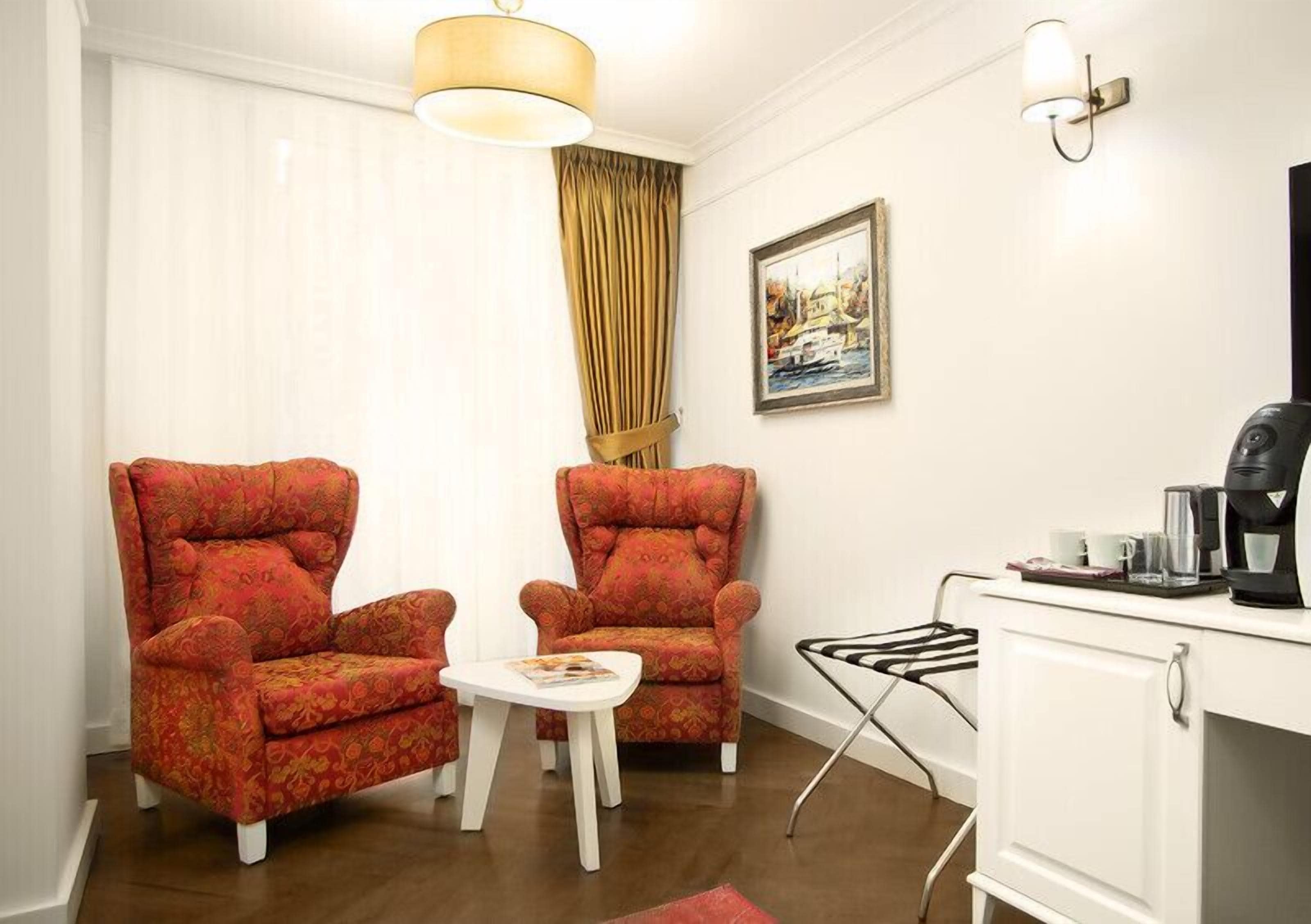 deluxe suite | living area | smart tv