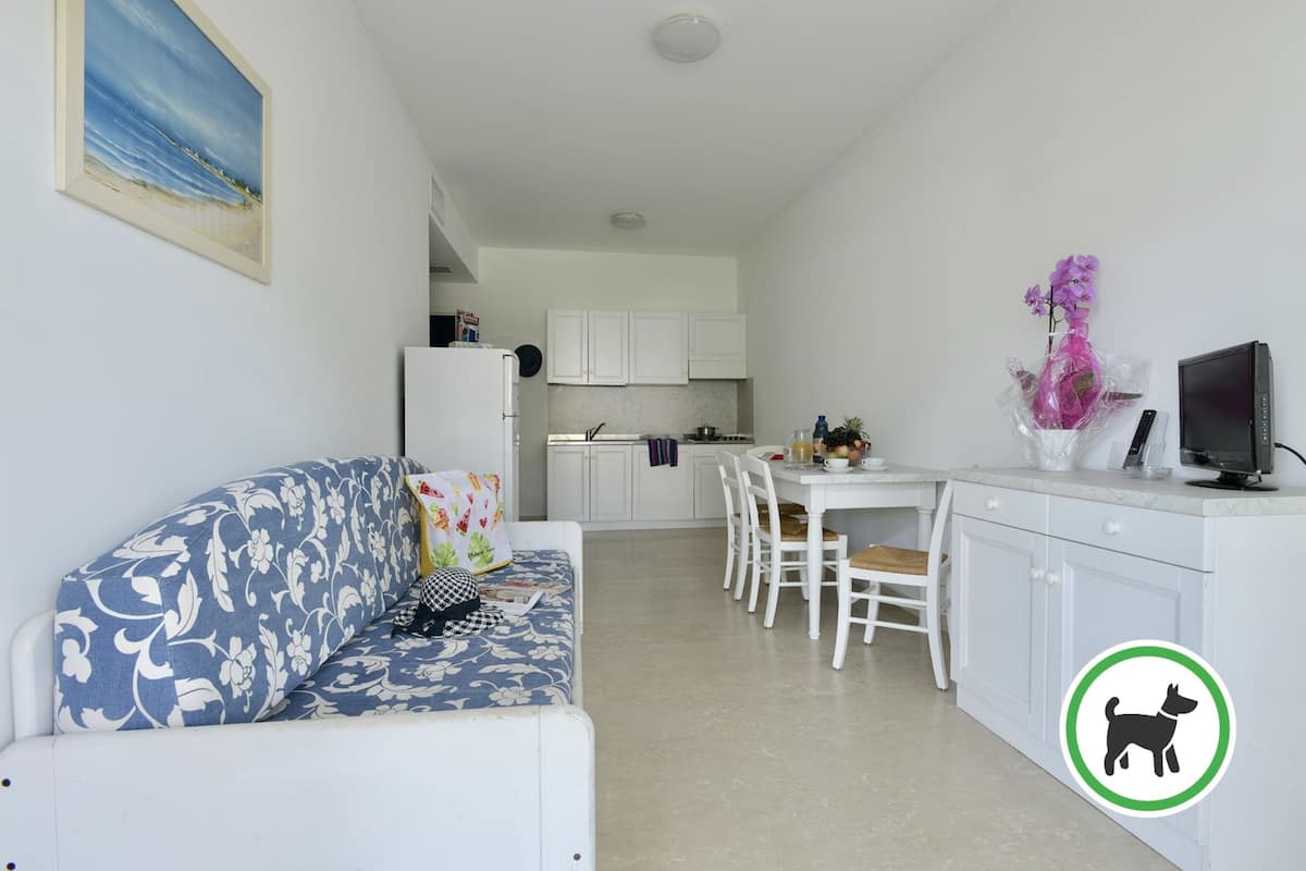Appartamento, 1 camera da letto, giardino | 起居區