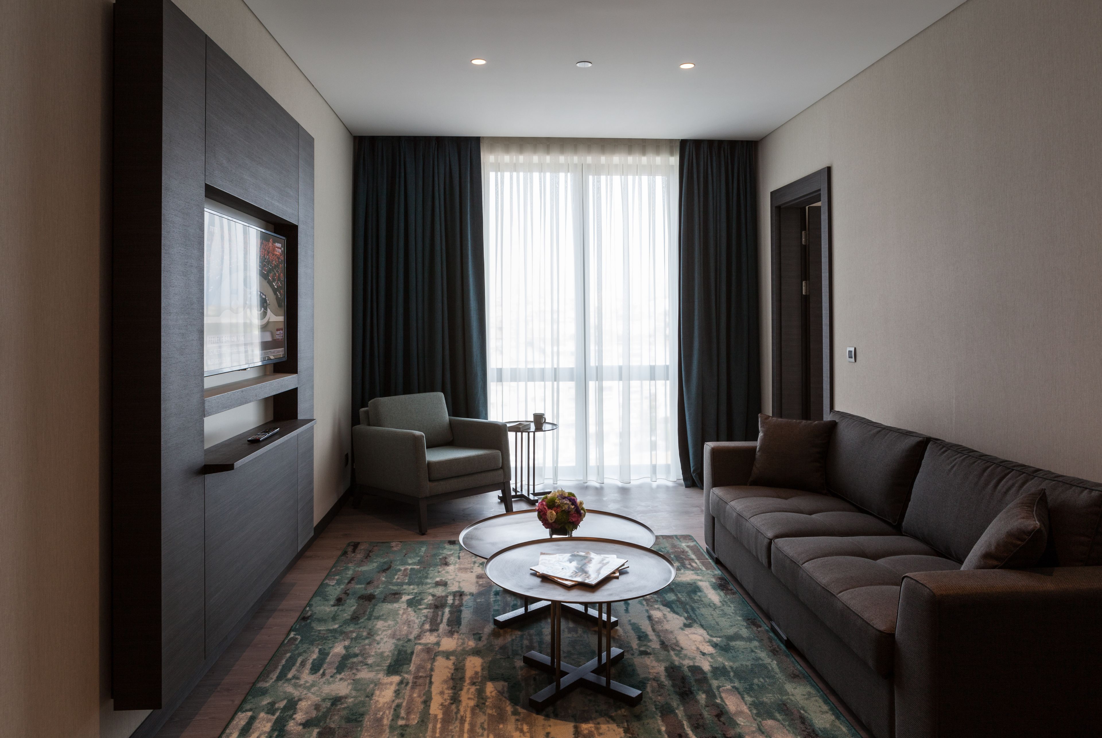 premier suite | living area | led tv