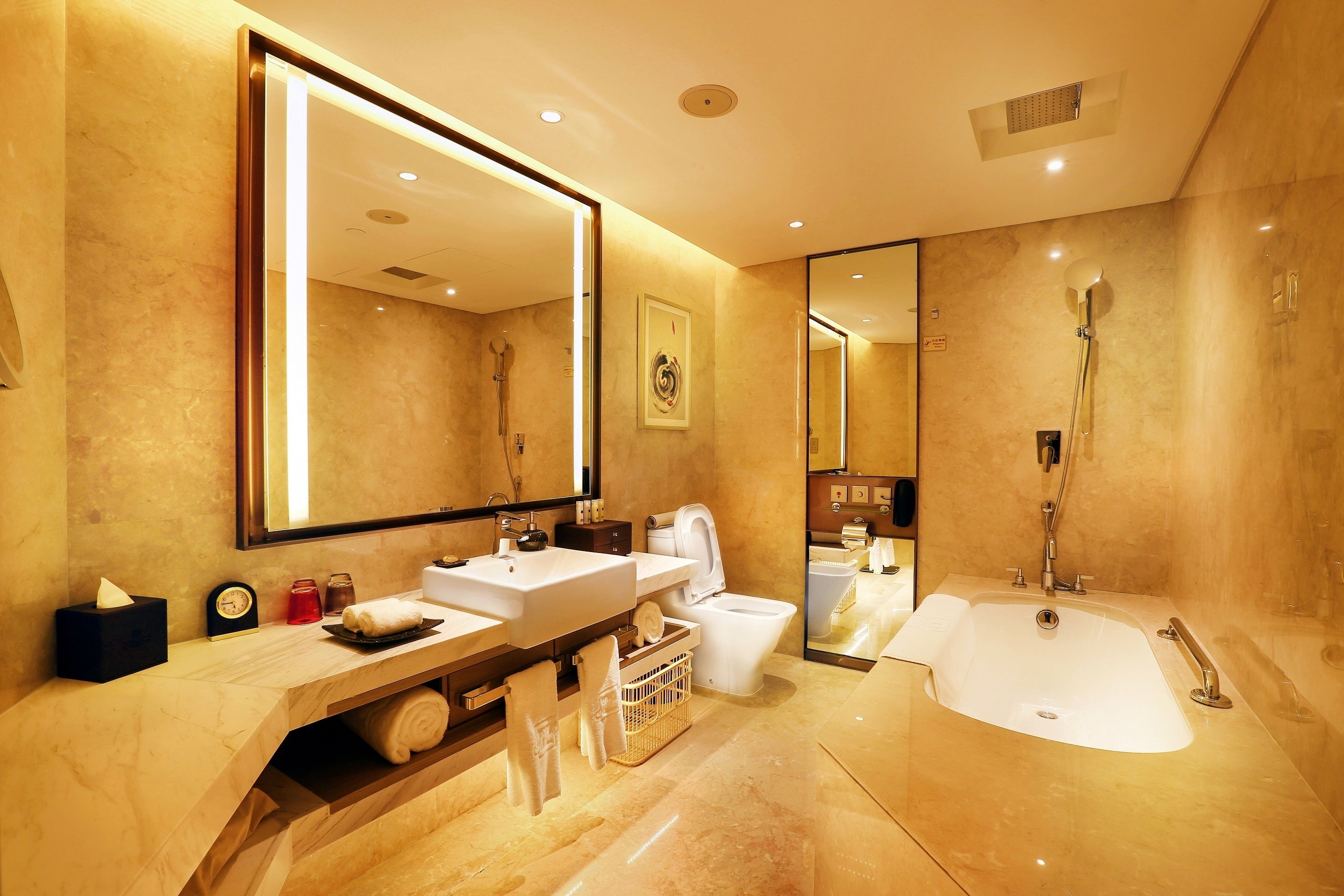 free toiletries, hair dryer, bathrobes, slippers