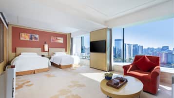 Kamar Twin Deluks, Bebas Asap Rokok | 1 kamar tidur, minibar, brankas, dan meja kerja