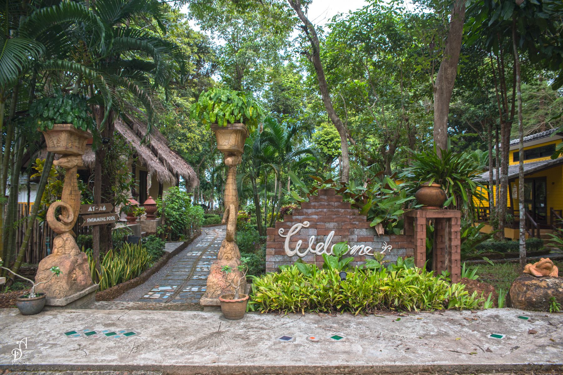 Entrée de l’hébergement