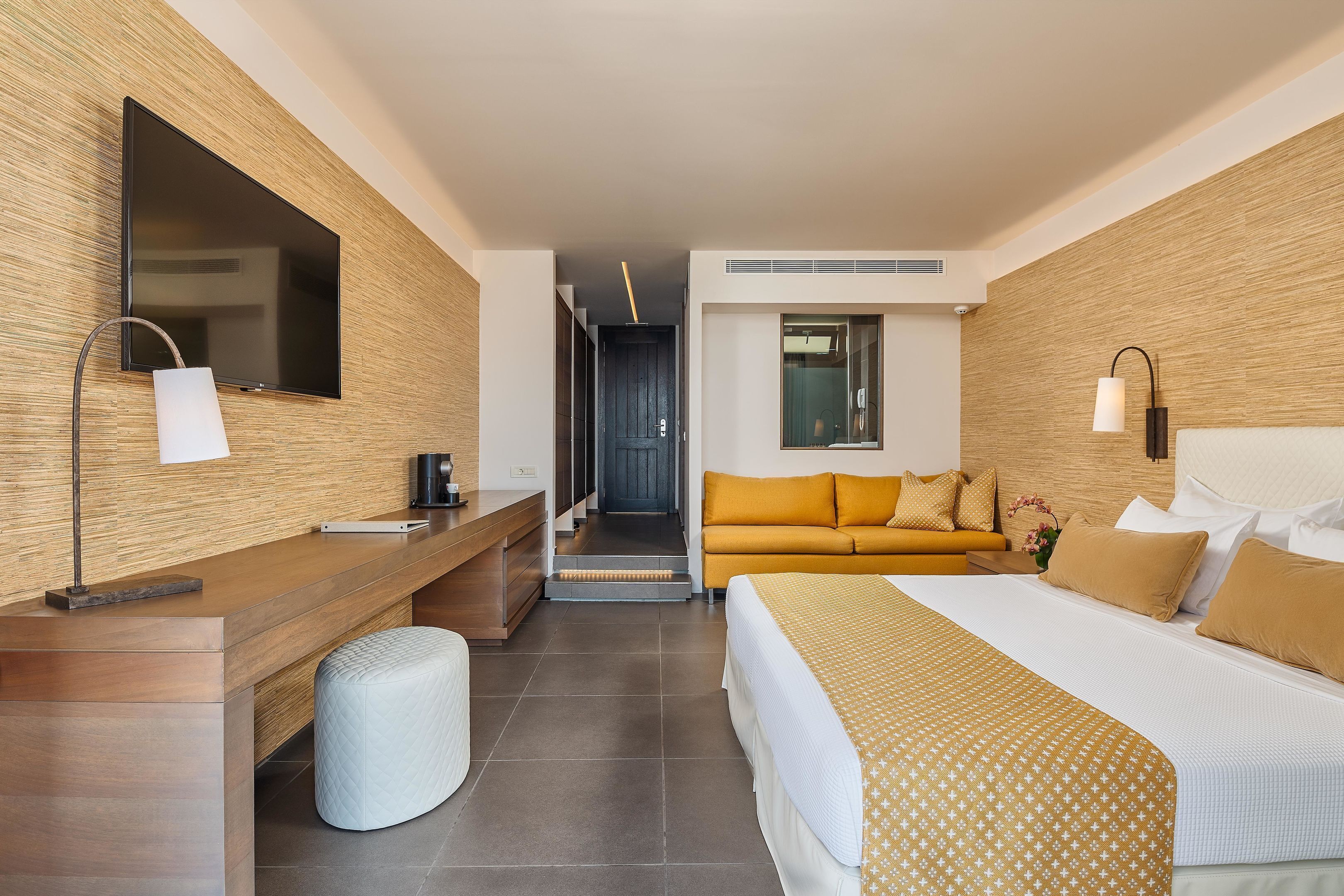 Suite, Private Pool, Sea View (Adults Only) | Minibar, in-room safe, desk, laptop workspace