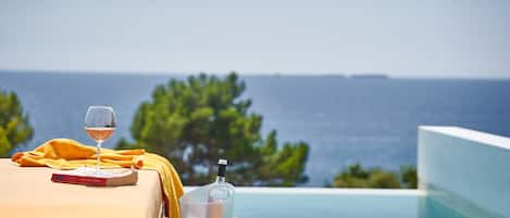 Suite, Private Pool, Sea View (Adults Only) | Pool | Outdoor pool, open 9 AM to 7 PM, pool umbrellas, sun loungers