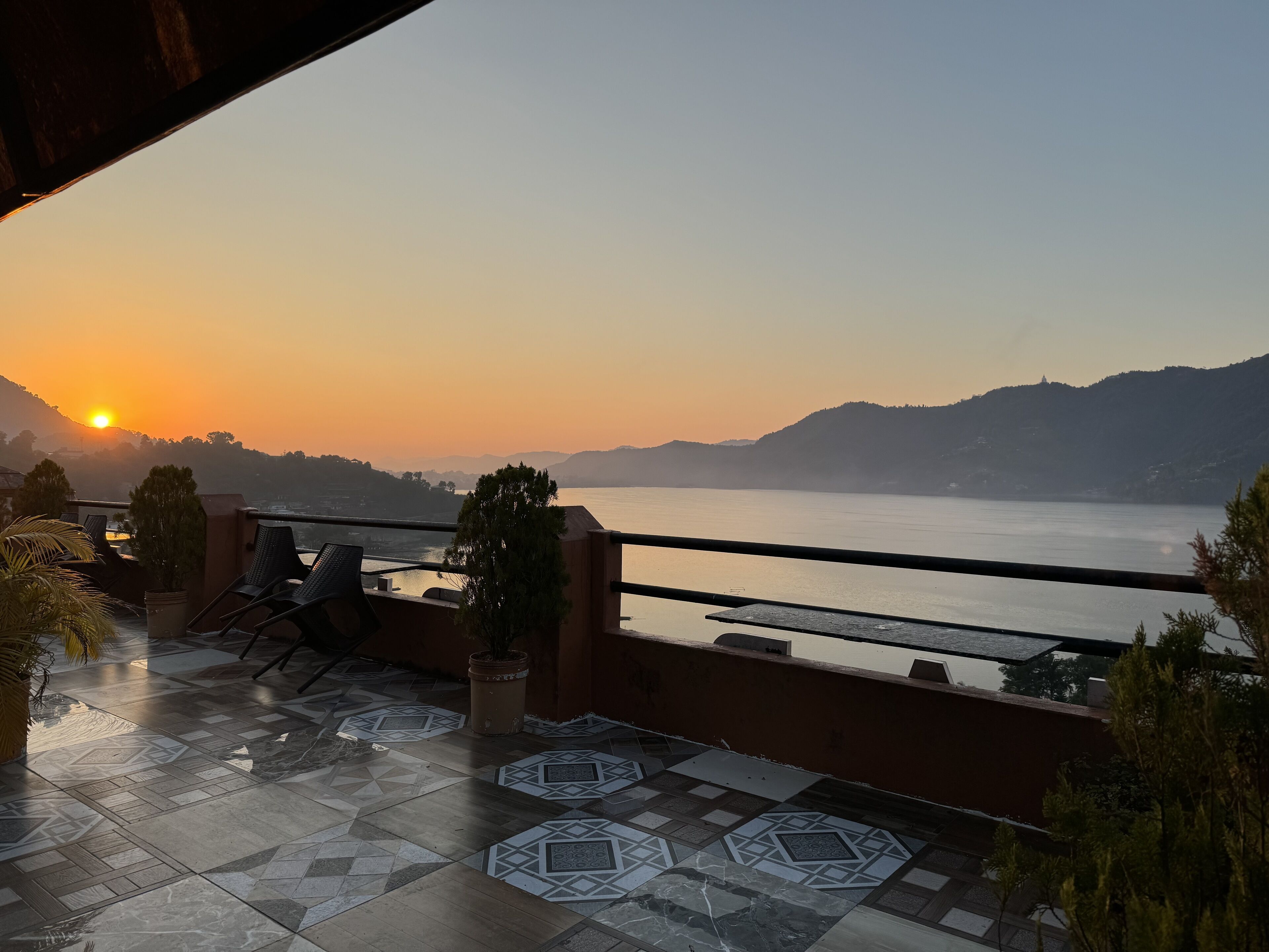 luxury double room with private balcony lake view, breakfast included | terrace/patio