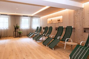 Un sauna, hidroterapia