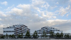 A modern multi-story building with a flat roof and a series of balconies. - The Green Park Termal Sivas Hotels &Spa (Yildizeli)